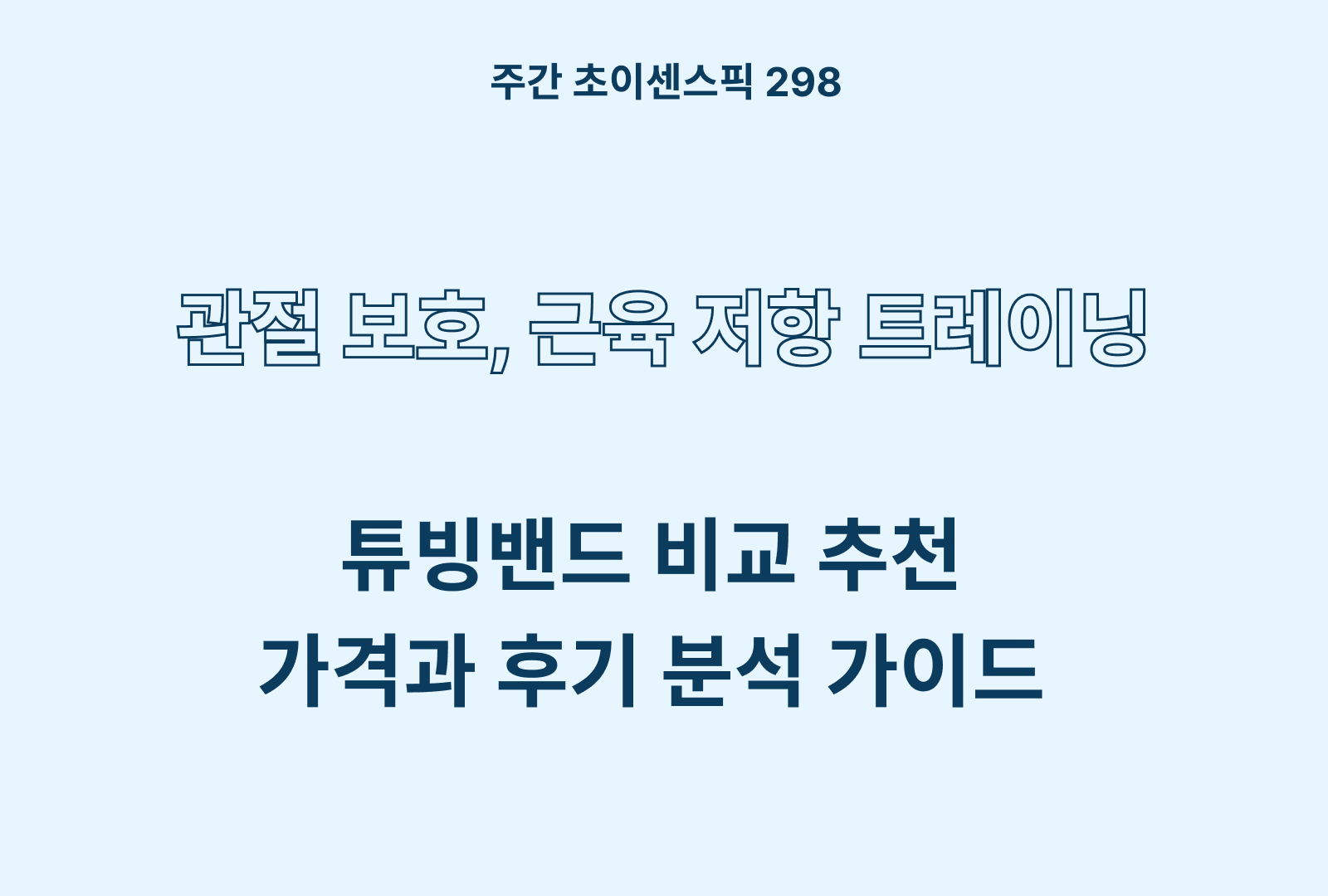튜빙밴드 추천 및 비교 (코멧, 세라밴드, 이노이, 고무나라)